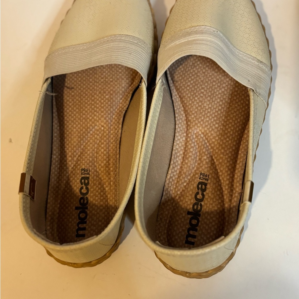 Moleca Elegant Cream Espadrilles for Women - Picture 4 of 10